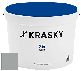 Краска X5 X Krasky матовая краска для стен и потолков цвет NCS S 3502-G 
