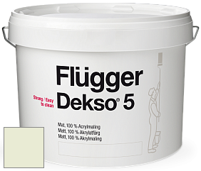 Краска Flugger Dekso 5 матовая краска цвет NCS S 0510-G50Y 