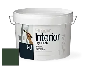 Краска Flugger Interior High Finish 90 акриловая глянцевая эмаль цвет RAL 6020 