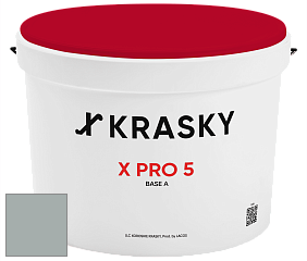 Краска X PRO 5 X Krasky матовая краска для стен и потолков цвет NCS S 3005-B80G 