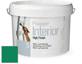Краска Flugger Interior High Finish 5 матовая акриловая краска-грунт цвет RAL 6032 
