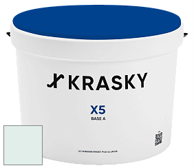 Краска X5 X Krasky матовая краска для стен и потолков цвет NCS S 0507-B80G 