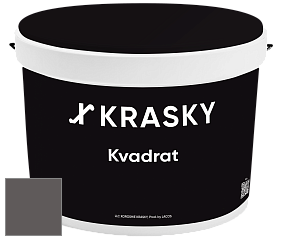 Краска X2B Kvadrat X Krasky матовая краска для потолков глубокого чёрного цвета цвет NCS S 7502-R 