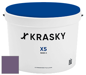 Краска X5 X Krasky матовая краска для стен и потолков цвет NCS S 5030-R50B 
