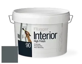 Краска Flugger Interior High Finish 90 акриловая глянцевая эмаль цвет RAL 7012 