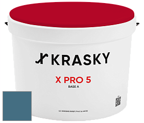 Краска X PRO 5 X Krasky матовая краска для стен и потолков цвет NCS S 5030-B 
