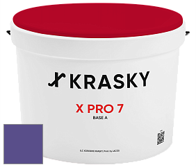 Краска X Pro 7 X Krasky матовая краска для стен и потолков цвет NCS S 3555-R60B 