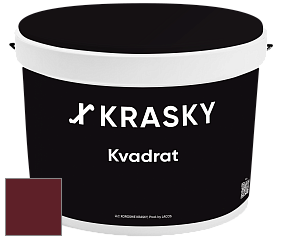 Краска X2B Kvadrat X Krasky матовая краска для потолков глубокого чёрного цвета цвет RAL 3005 