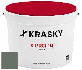Краска X Pro 10 X Krasky матовая краска для стен и потолков цвет NCS S 6010-G10Y 