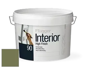 Краска Flugger Interior High Finish 90 акриловая глянцевая эмаль цвет NCS S 5030-G50Y 