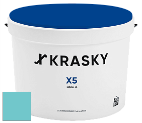 Краска X5 X Krasky матовая краска для стен и потолков цвет NCS S 1040-B30G 