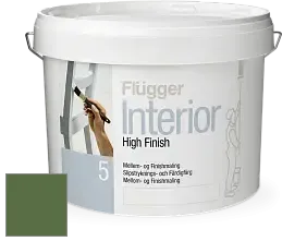 Краска Flugger Interior High Finish 5 матовая акриловая краска-грунт цвет NCS S 5040-G30Y 