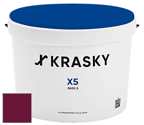 Краска X5 X Krasky матовая краска для стен и потолков цвет RAL 4004 