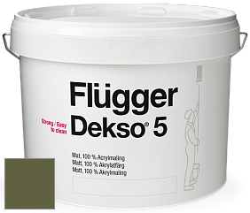 Краска Flugger Dekso 5 матовая краска цвет NCS S 6030-G50Y 