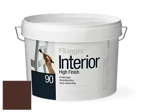 Краска Flugger Interior High Finish 90 акриловая глянцевая эмаль цвет RAL 8016 