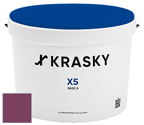 Краска X5 X Krasky матовая краска для стен и потолков цвет NCS S 4050-R30B 