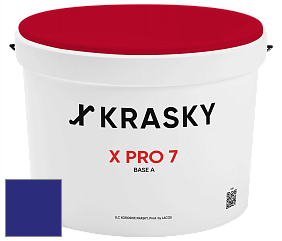 Краска X Pro 7 X Krasky матовая краска для стен и потолков цвет RAL 5002 