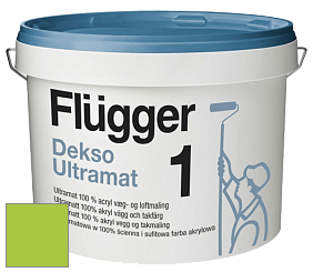 Краска Flugger Dekso 1 ультраматовая краска цвет NCS S 0570-G40Y 