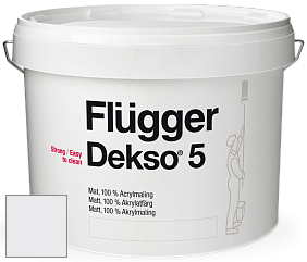 Краска Flugger Dekso 5 матовая краска цвет 5461 