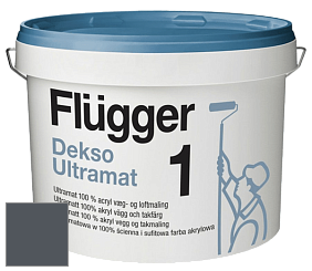 Краска Flugger Dekso 1 ультраматовая краска цвет RAL 7015 