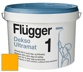 Краска Flugger Dekso 1 ультраматовая краска цвет RAL 1028 