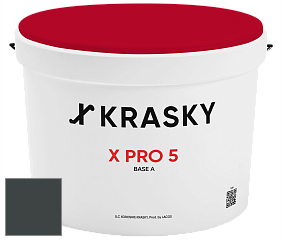 Краска X PRO 5 X Krasky матовая краска для стен и потолков цвет NCS S 8505-B80G 