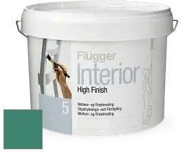 Краска Flugger Interior High Finish 5 матовая акриловая краска-грунт цвет NCS S 4040-B90G 