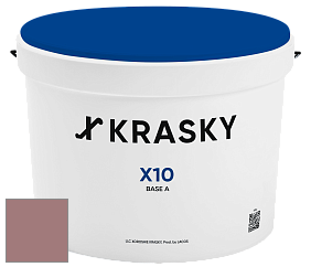 Краска X10 X Krasky шелковисто-матовая краска для стен и потолков цвет NCS S 4020-R 