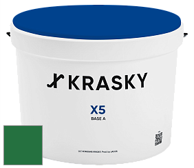 Краска X5 X Krasky матовая краска для стен и потолков цвет NCS S 3560-G10Y 