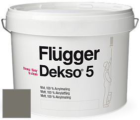 Краска Flugger Dekso 5 матовая краска цвет 5338 