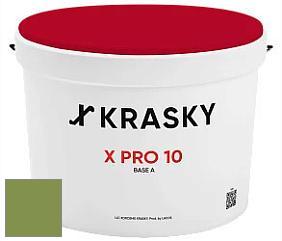 Краска X Pro 10 X Krasky матовая краска для стен и потолков цвет NCS S 3050-G40Y 
