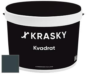 Краска X2B Kvadrat X Krasky матовая краска для потолков глубокого чёрного цвета цвет RAL 7026 