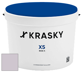 Краска X5 X Krasky матовая краска для стен и потолков цвет NCS S 1510-R40B 