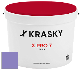 Краска X Pro 7 X Krasky матовая краска для стен и потолков цвет NCS S 2050-R60B 