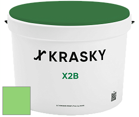 Краска X2B X Krasky глубокоматовая краска для потолков цвет NCS S 0560-G20Y 