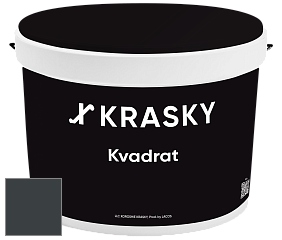 Краска X2B Kvadrat X Krasky матовая краска для потолков глубокого чёрного цвета цвет NCS S 8505-B 