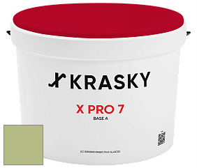 Краска X Pro 7 X Krasky матовая краска для стен и потолков цвет NCS S 2030-G50Y 