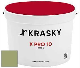 Краска X Pro 10 X Krasky матовая краска для стен и потолков цвет NCS S 3030-G50Y 