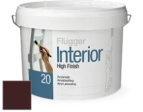 Краска Flugger Interior High Finish 20 акриловая полуматовая эмаль цвет RAL 3007 