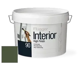 Краска Flugger Interior High Finish 90 акриловая глянцевая эмаль цвет RAL 6003 