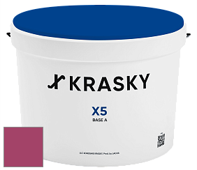 Краска X5 X Krasky матовая краска для стен и потолков цвет NCS S 2065-R20B 