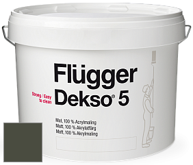 Краска Flugger Dekso 5 матовая краска цвет NCS S 8010-G50Y 