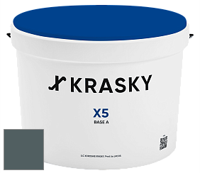 Краска X5 X Krasky матовая краска для стен и потолков цвет NCS S 7010-B30G 