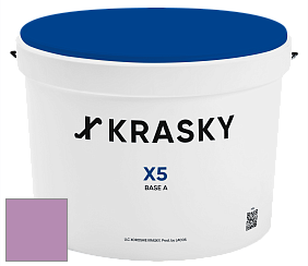 Краска X5 X Krasky матовая краска для стен и потолков цвет NCS S 2040-R40B 