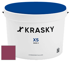 Краска X5 X Krasky матовая краска для стен и потолков цвет NCS S 3060-R20B 