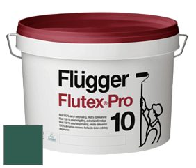 Краска Flugger Flutex Pro 10 матовая моющаяся краска цвет NCS S 6030-B90G 