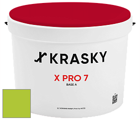Краска X Pro 7 X Krasky матовая краска для стен и потолков цвет NCS S 0575-G40Y 