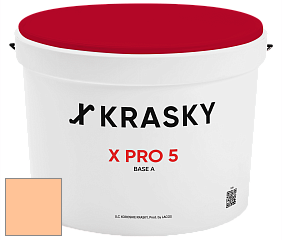 Краска X PRO 5 X Krasky матовая краска для стен и потолков цвет NCS S 0530-Y40R 
