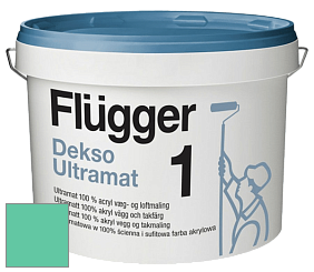 Краска Flugger Dekso 1 ультраматовая краска цвет NCS S 1050-B90G 