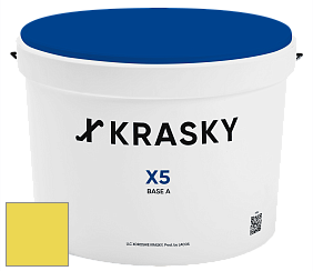 Краска X5 X Krasky матовая краска для стен и потолков цвет NCS S 0560-G80Y 